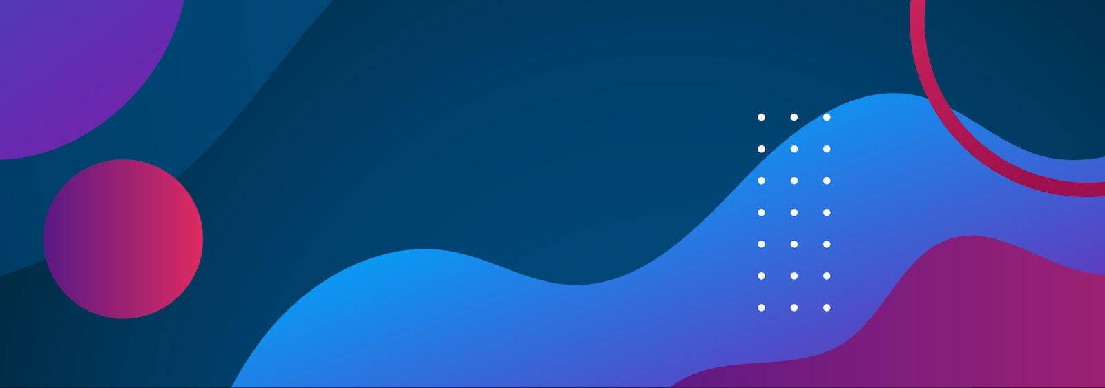 Overlapping colored waves and circles in blue, purple, and red. It represents responsible data practices in Product Equity.
