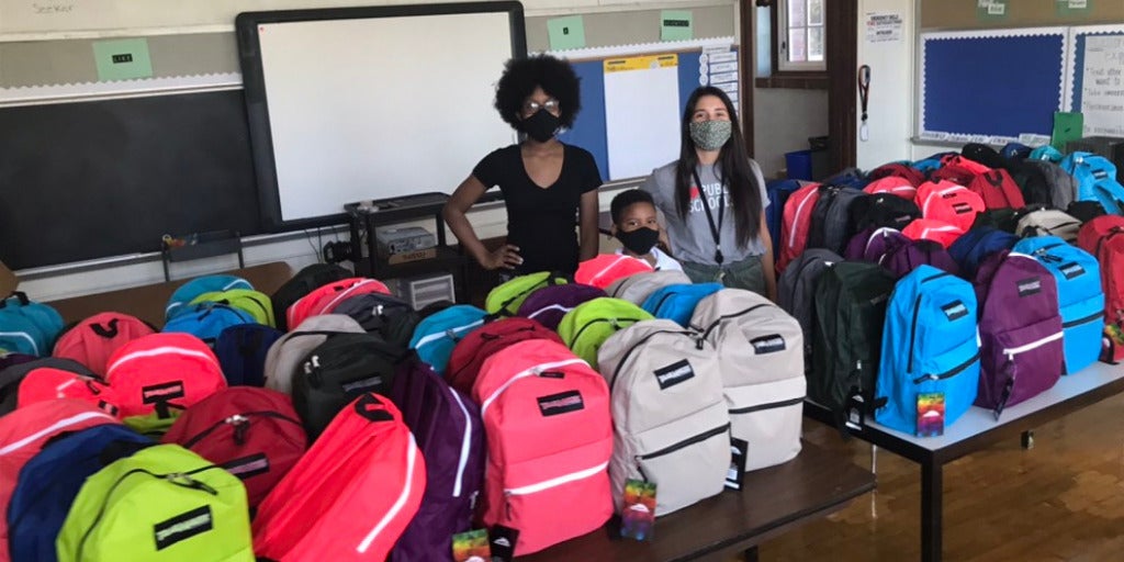 AYLF Fellows Gather School Supplies