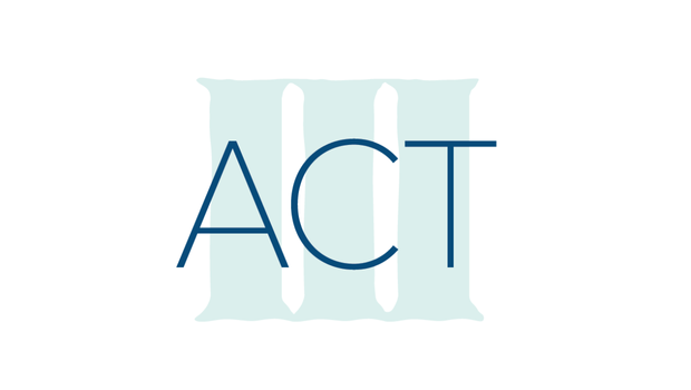 Three roman pillars behind the word "Act" making the Act III logo.