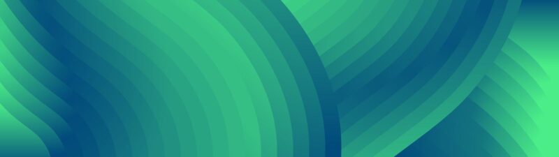 A wave-like pattern made up of shapes in gradient hues. It represents how cybersecurity is interconnected with every aspect of life.