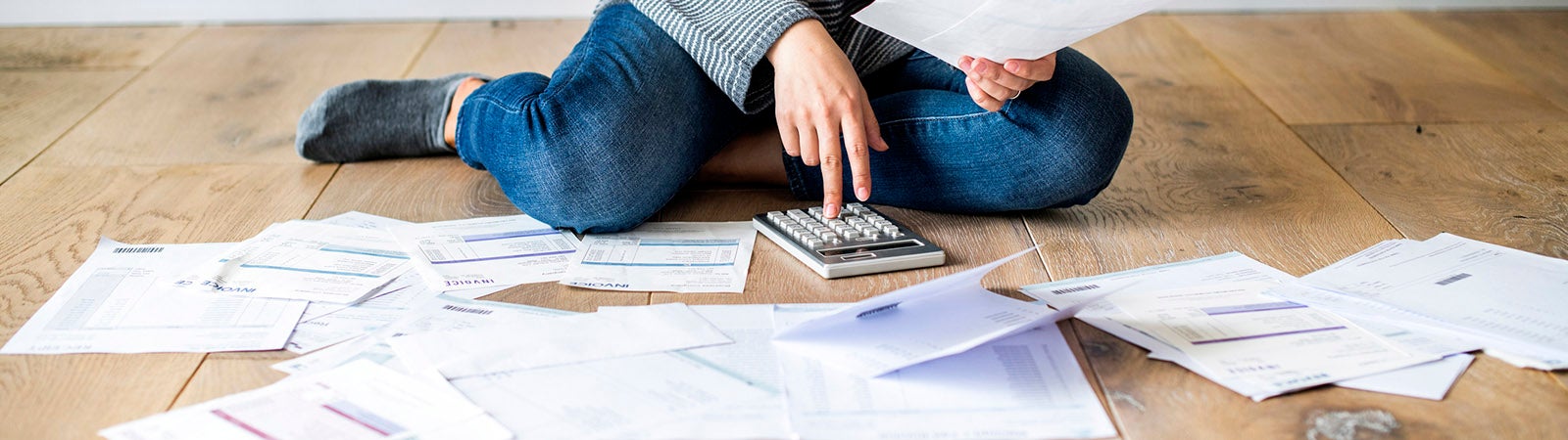 Couple managing debt