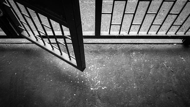 Open prison cell